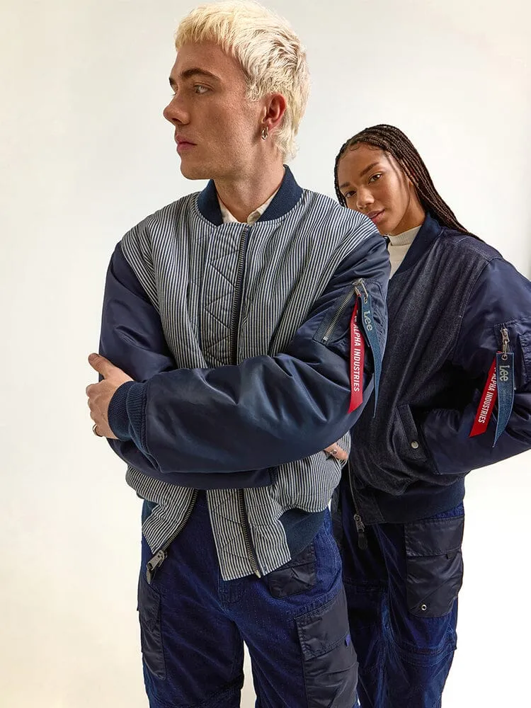 ALPHA X LEE REVERSIBLE MA-1 JACKET