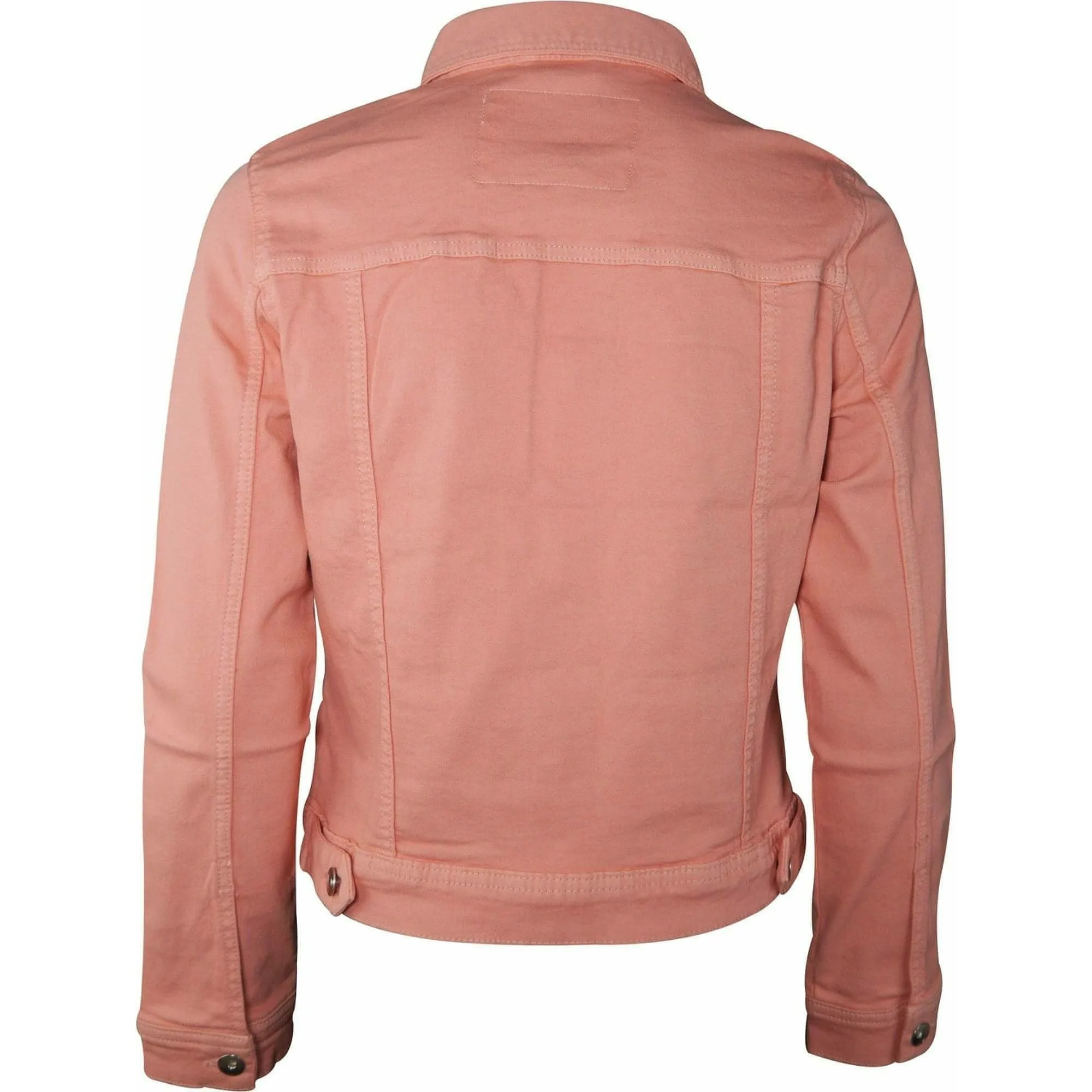 Amara Reya AR Feather Womens Denim Jacket - Pink