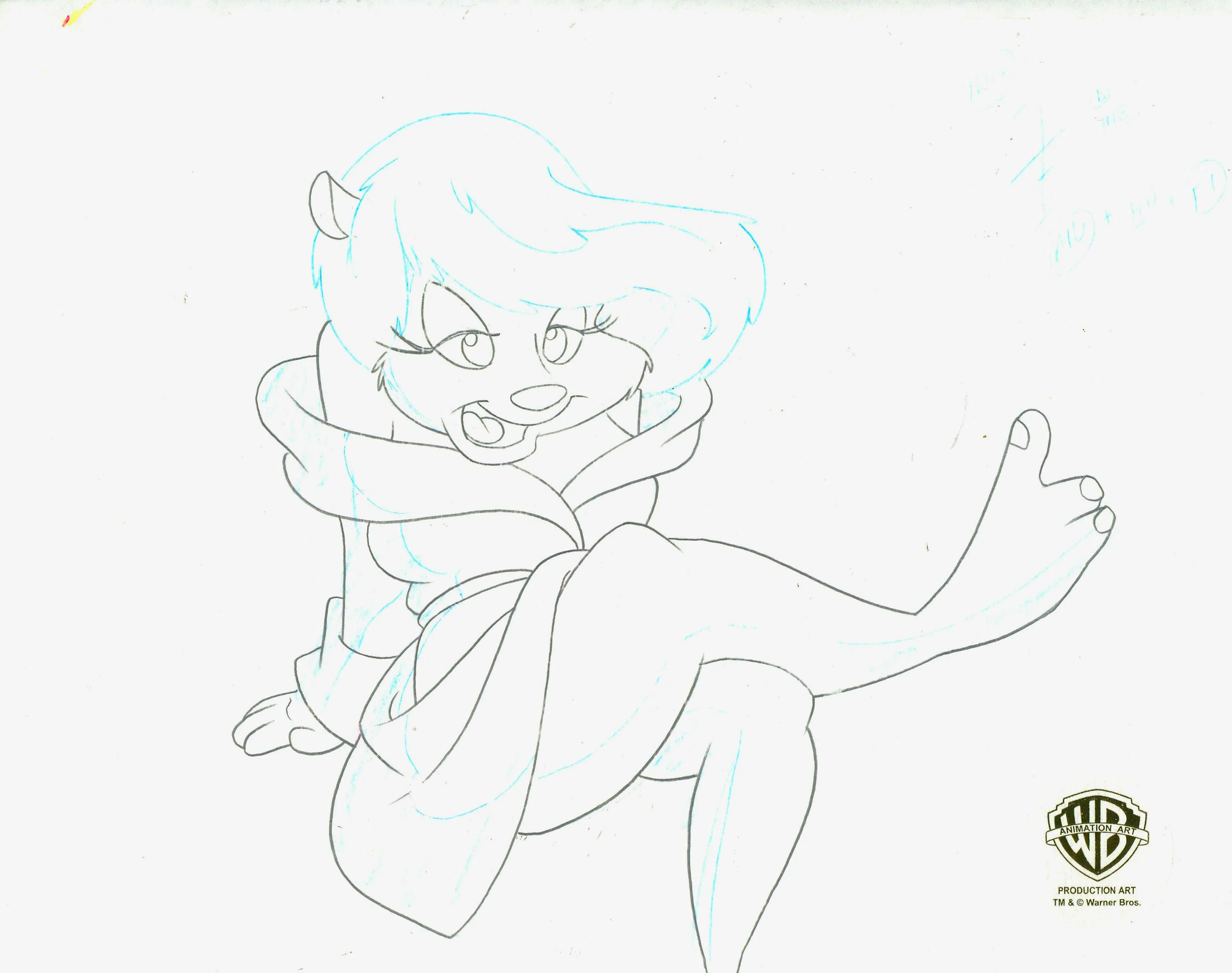 Animaniacs Original Production Drawing: Minerva Mink