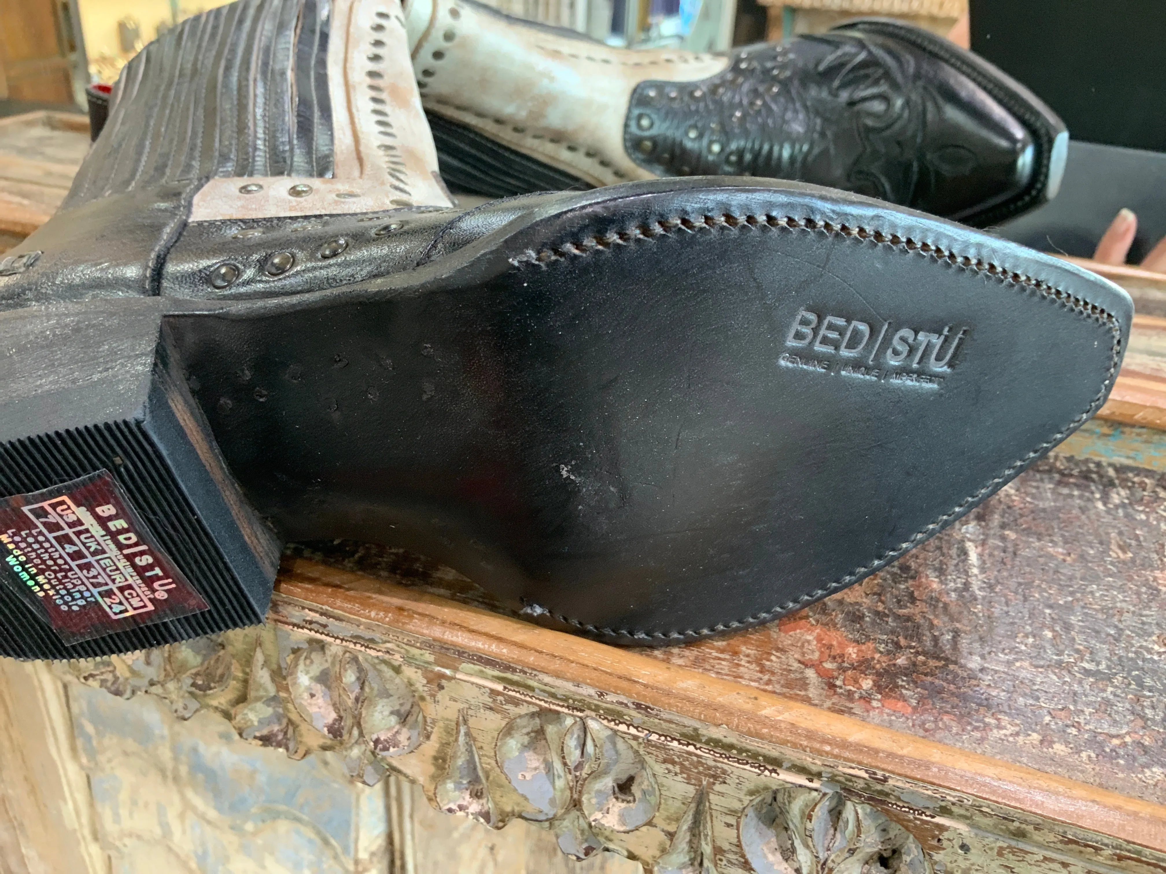 BedStu Leather Raise Boot