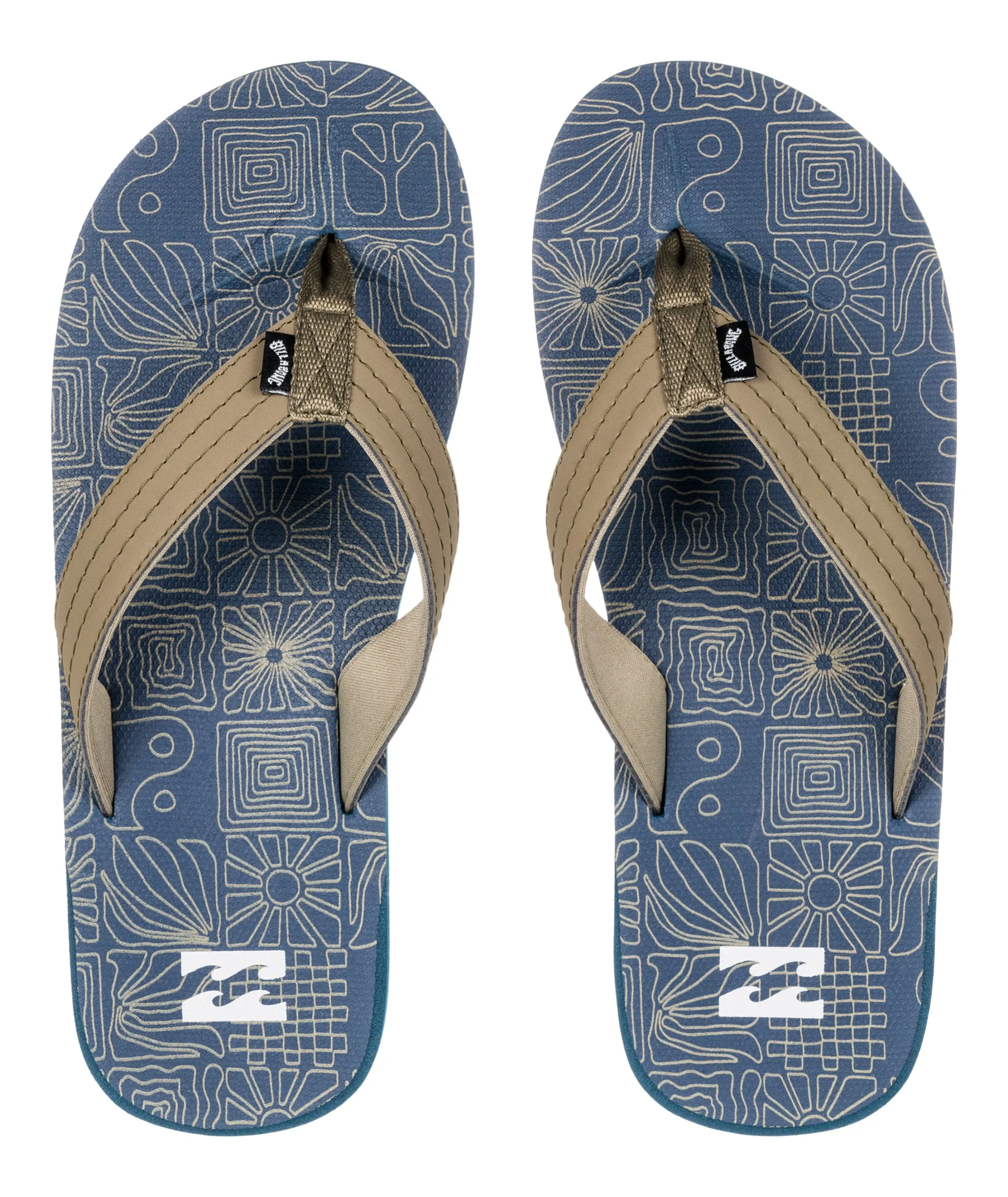 Billabong Mens All Day Theme Flip Flops