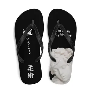 Black Jiu Jitsu Flip Flops