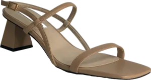 Charles & Keith Beige Strappy Block Heel Sandals EU 39