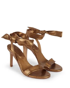 COLETTE | Bronze leather heeled sandal