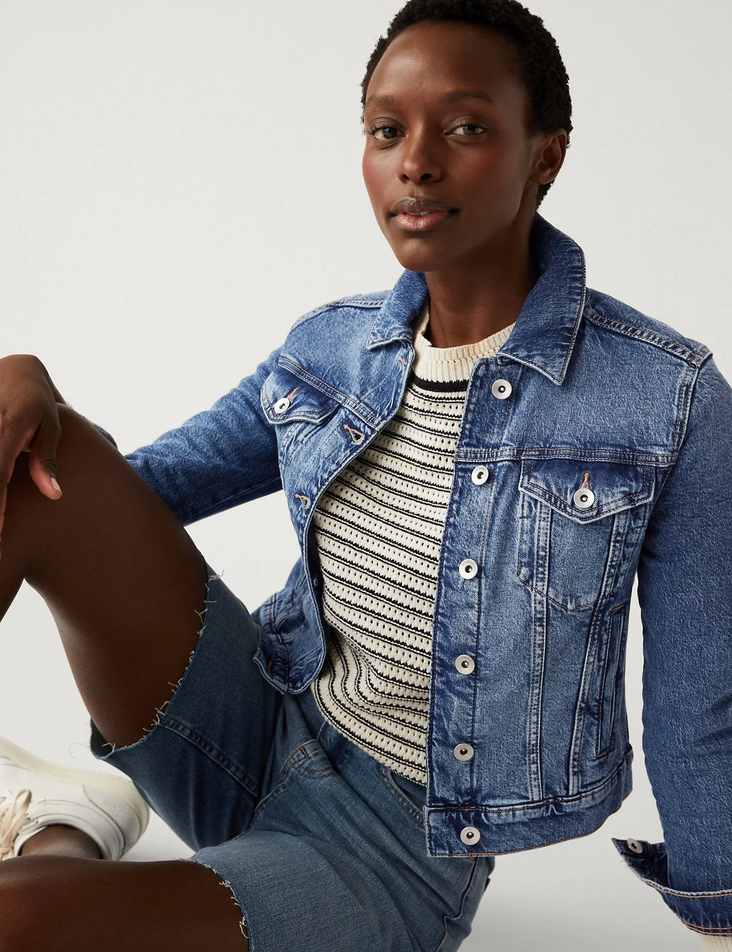 Denim Jacket with Stretch