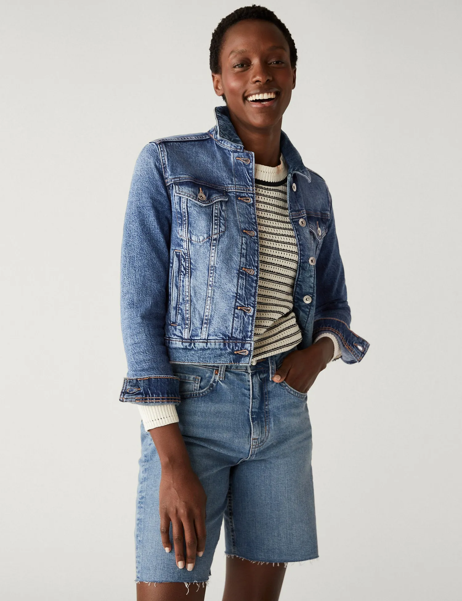 Denim Jacket with Stretch