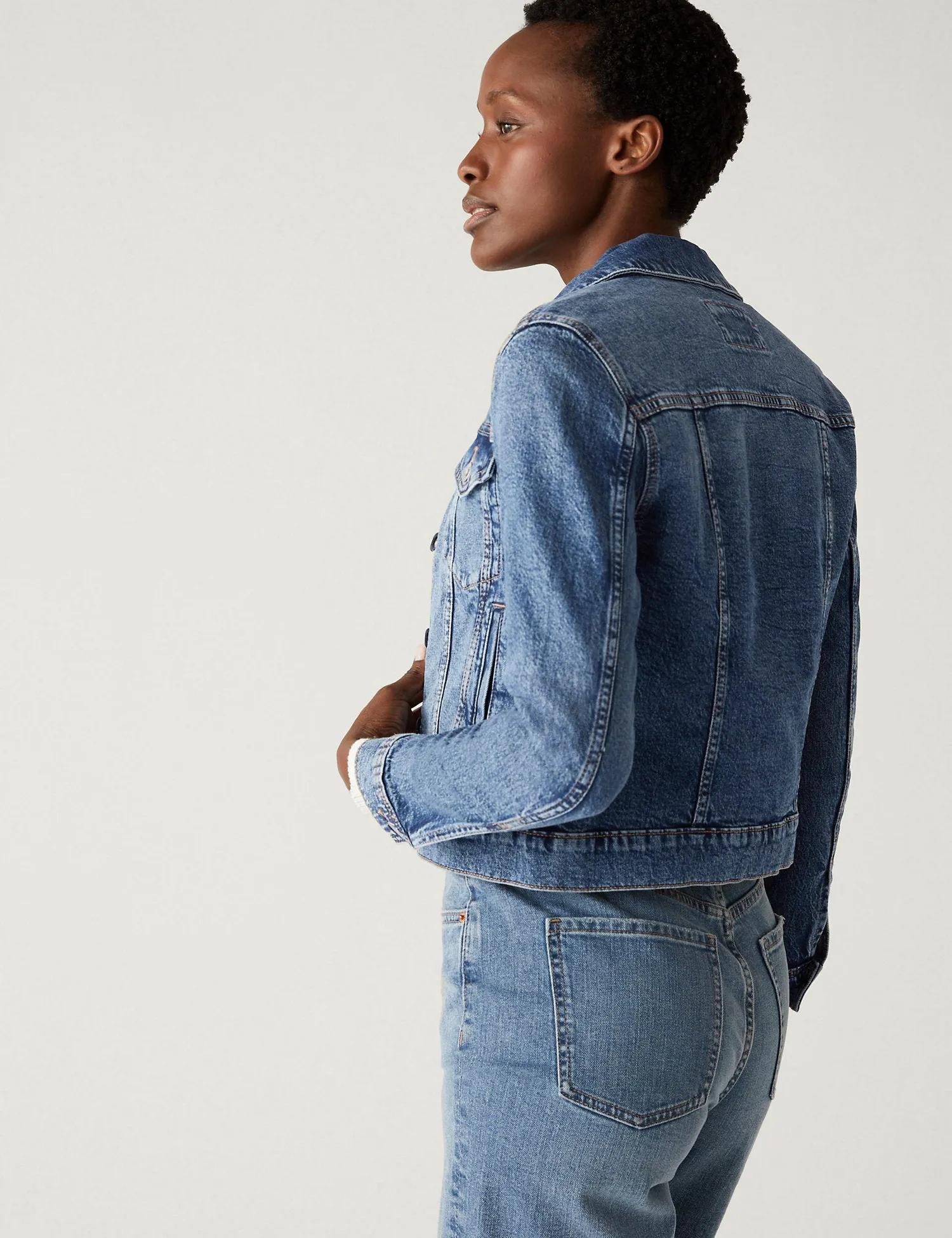 Denim Jacket with Stretch