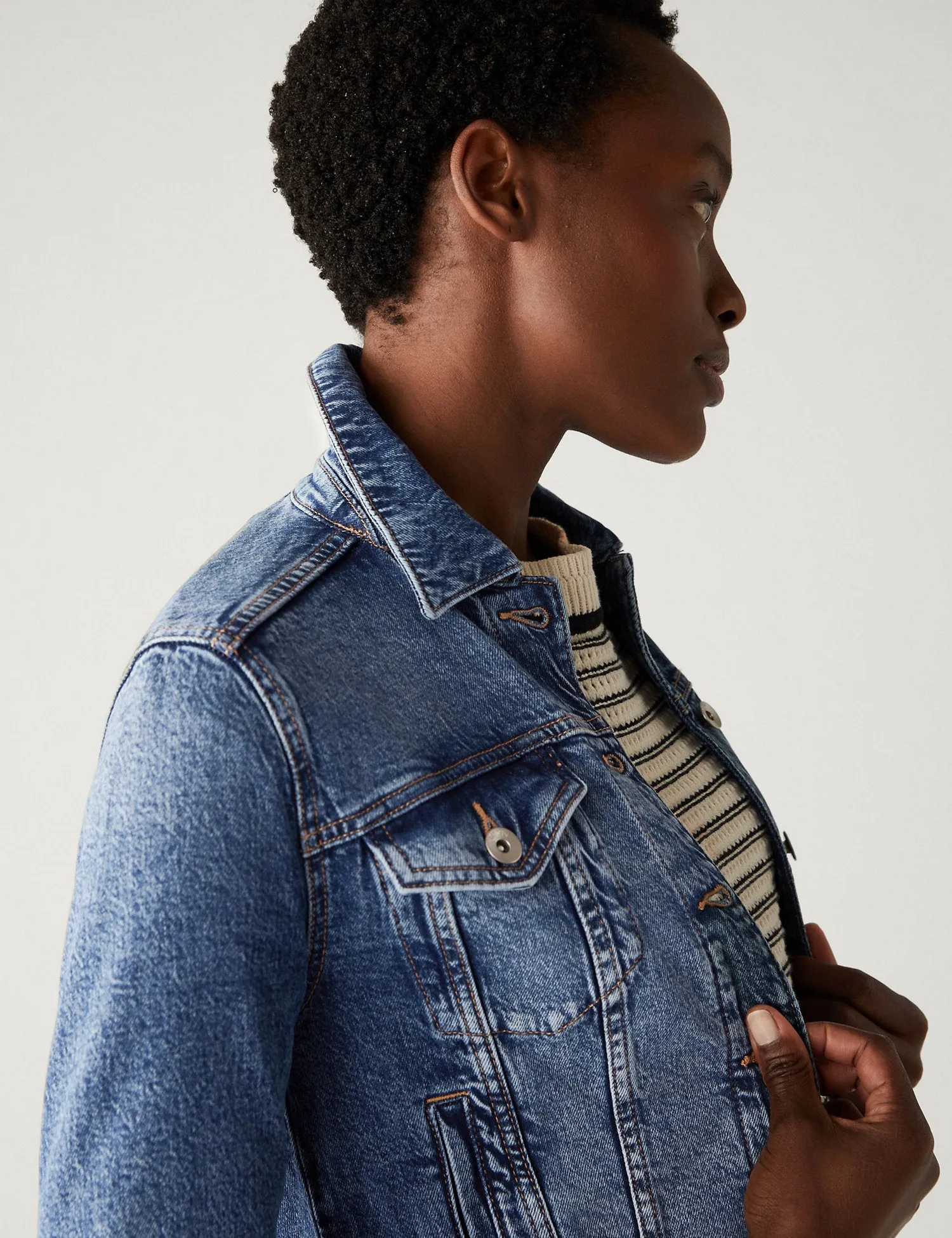 Denim Jacket with Stretch