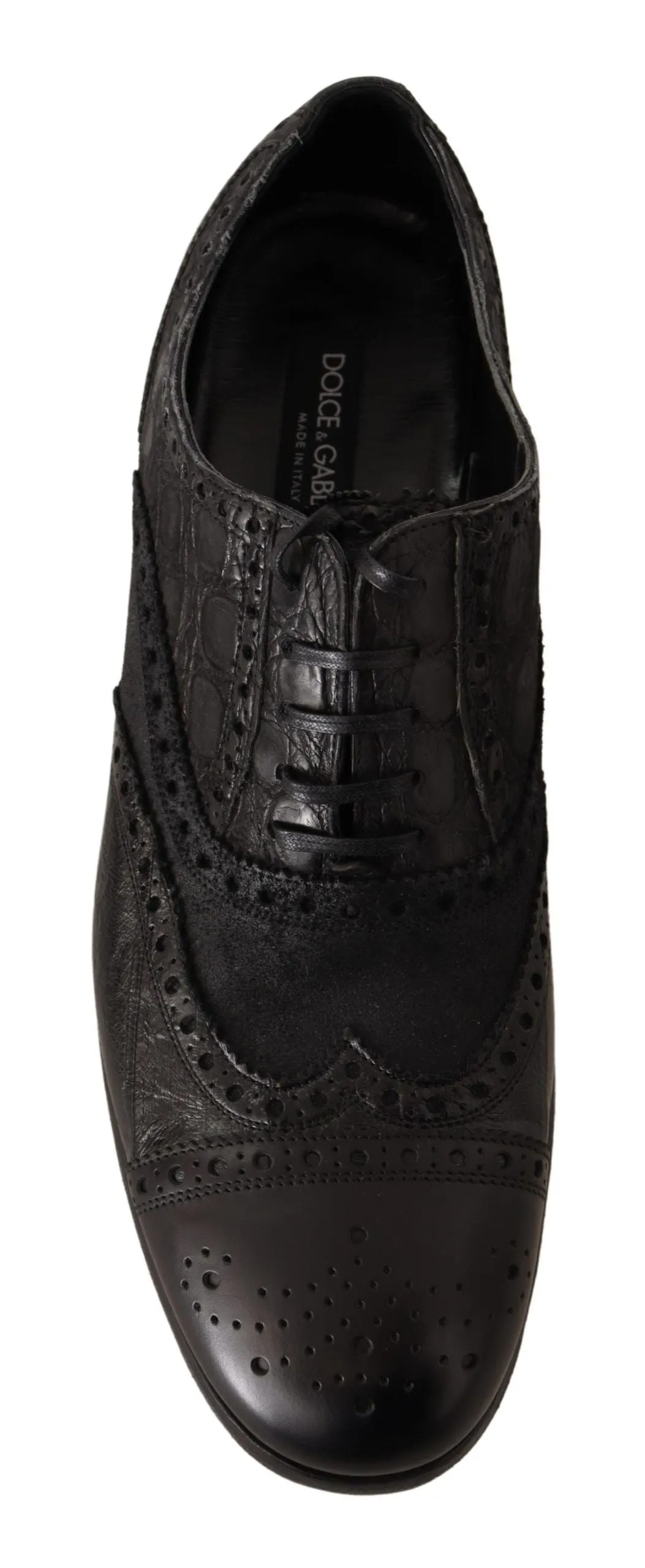 Dolce & Gabbana Exotic Leather Brogue Derby Dress Shoes