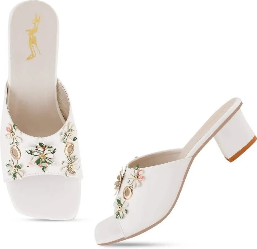 Elegant White High-Heeled Sandals for Women