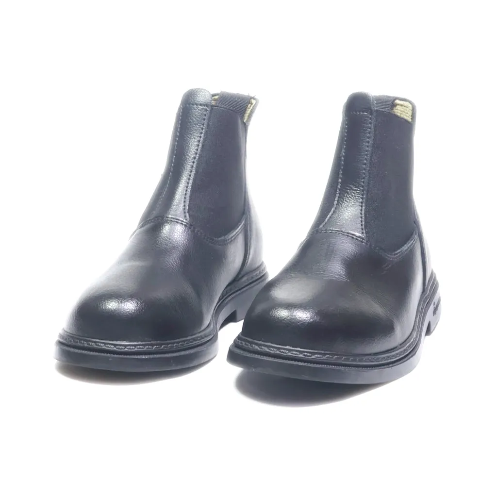 Fouganza Ankle Boots Leather Black Colour For Kids