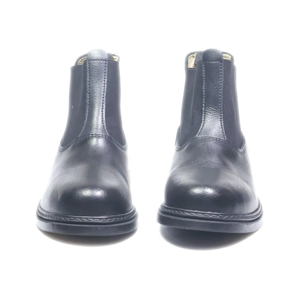 Fouganza Ankle Boots Leather Black Colour For Kids