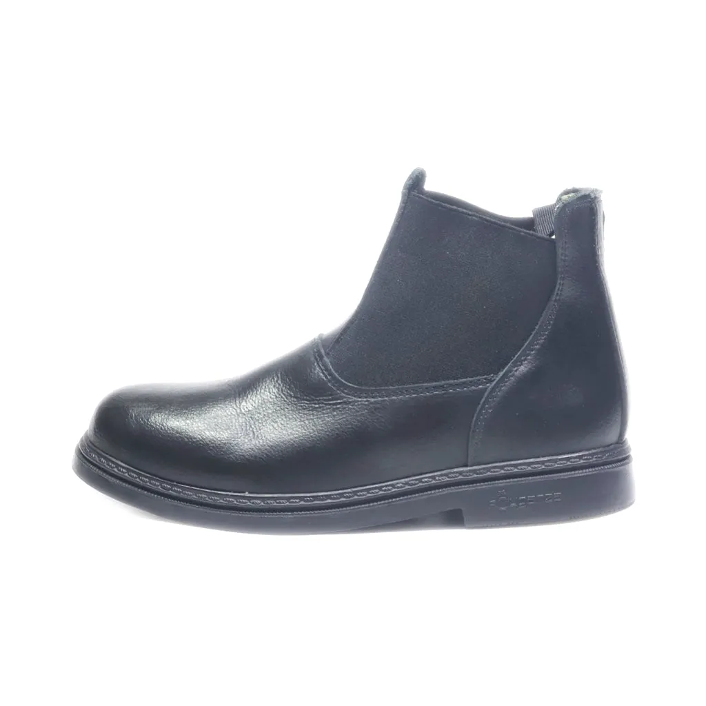 Fouganza Ankle Boots Leather Black Colour For Kids