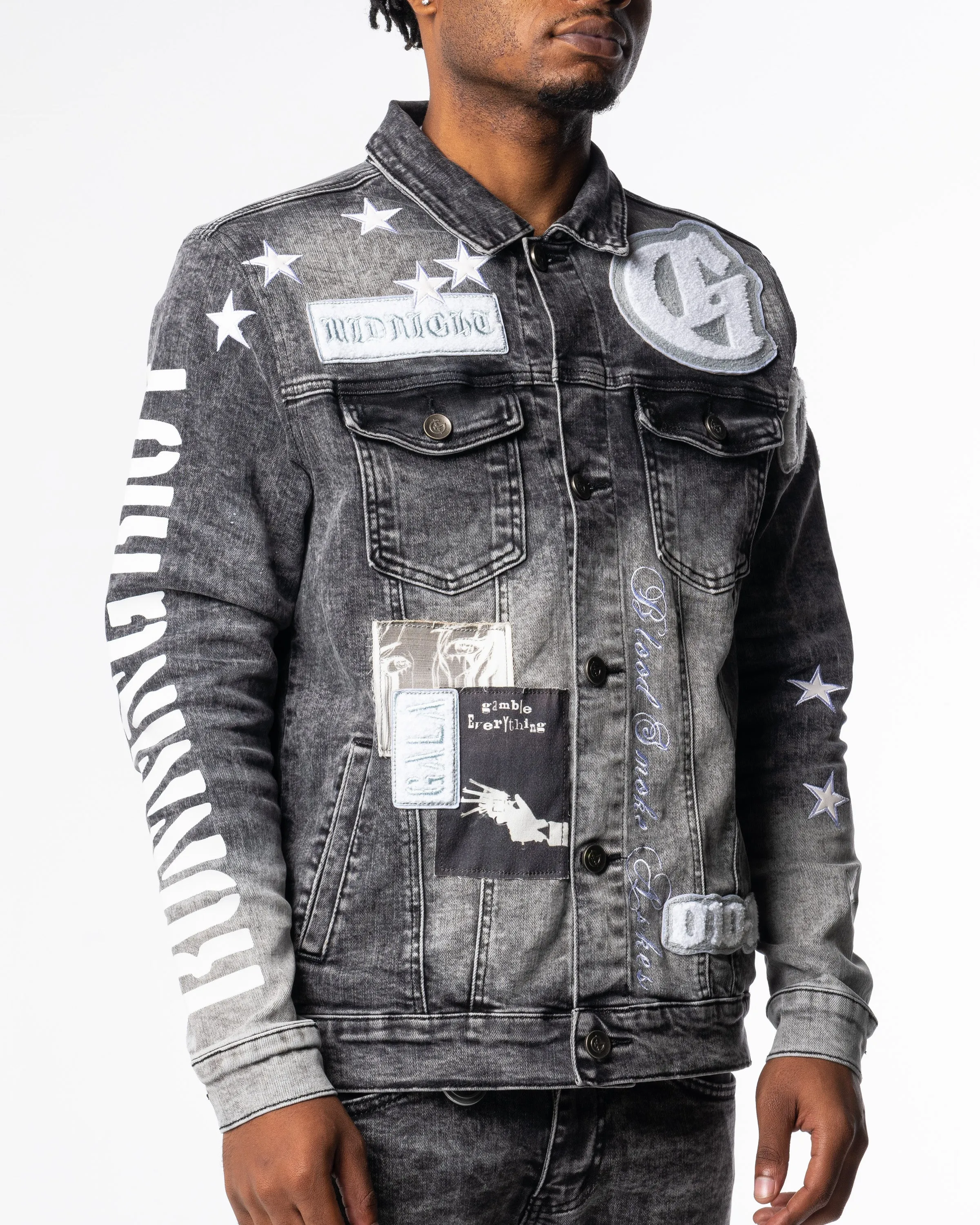 GAMBLE EVERYTHING JACKET (MIDNIGHT WASH)