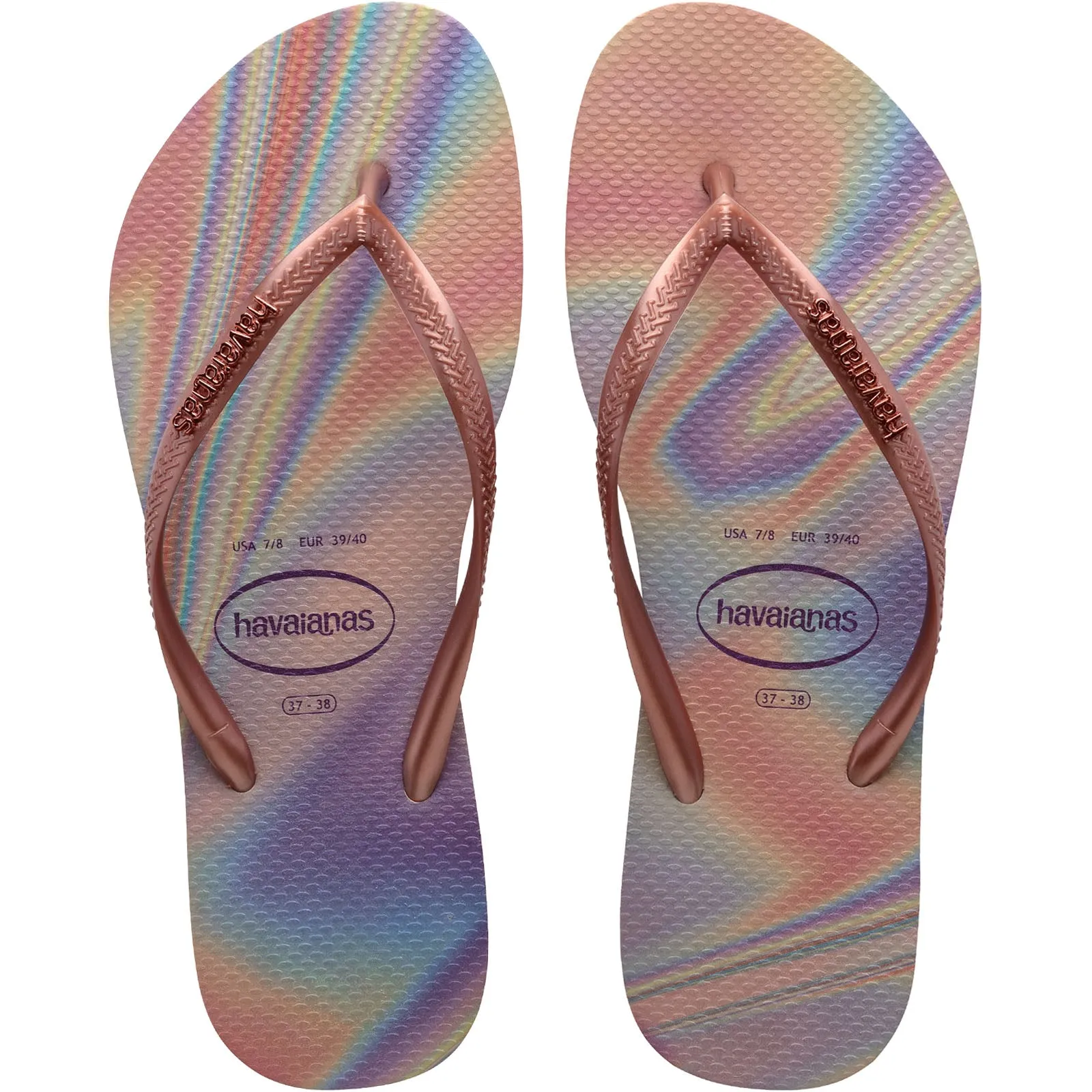 Havaianas Slim Iridescent Flip Flops