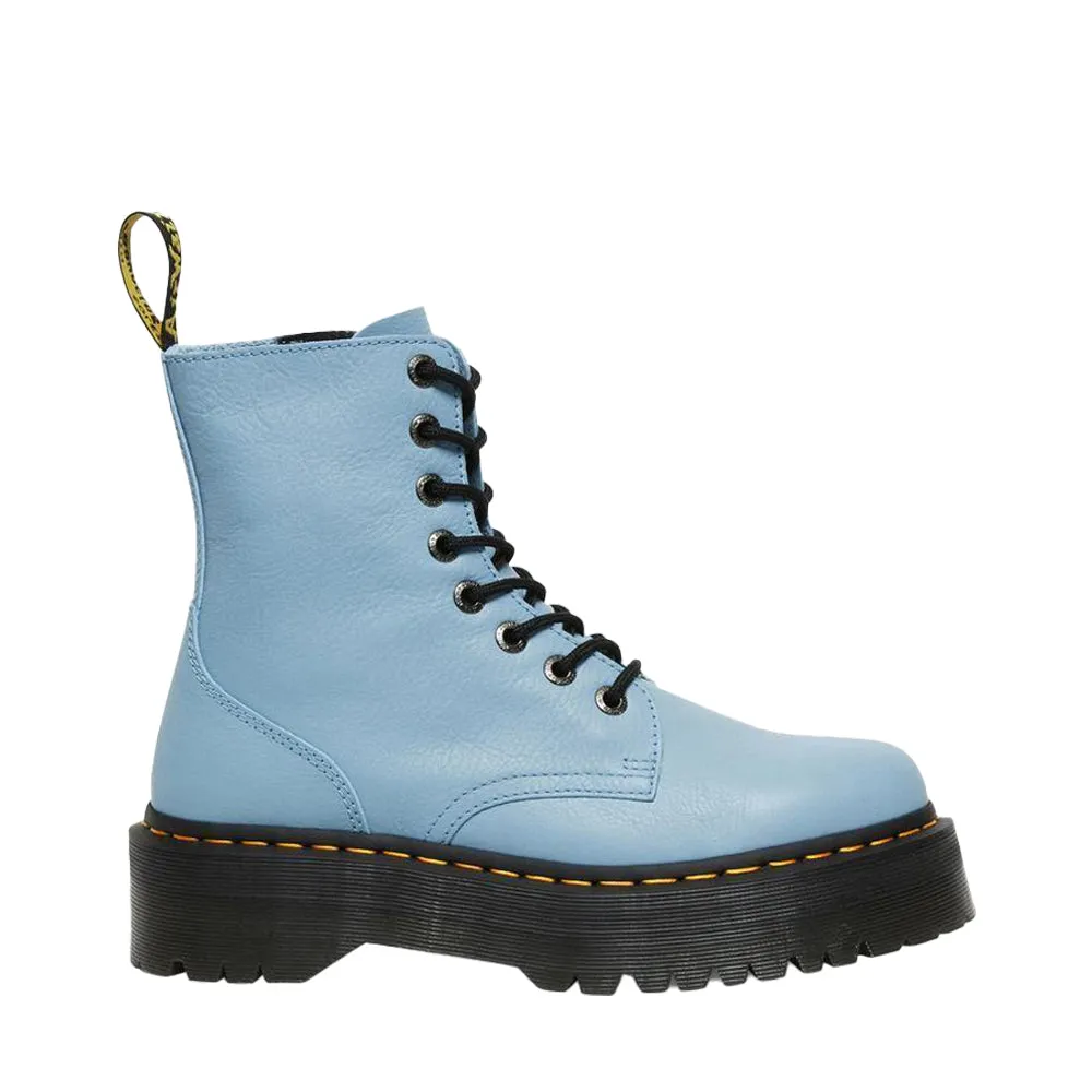 Jadon III Pisa Card Blue Leather Platform Boots