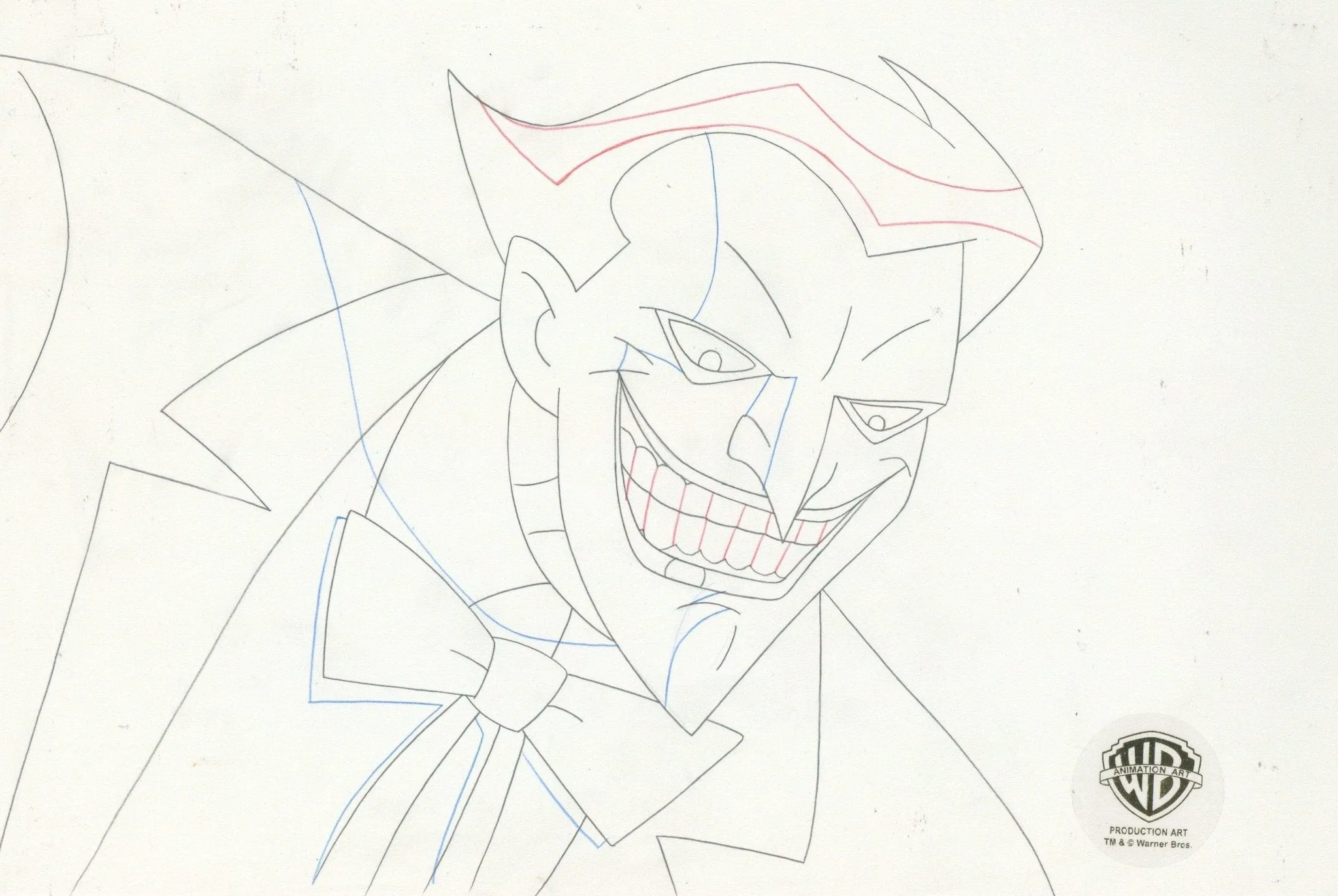 Justice League Unlimited Original Production Drawing: Joker