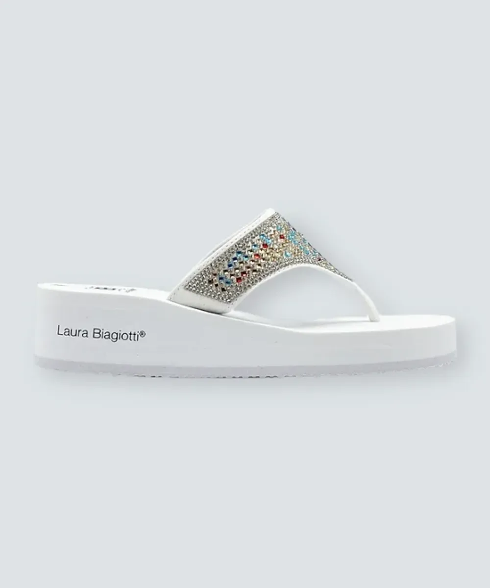 LAURA BIAGIOTTI WEDGE FLIP FLOP