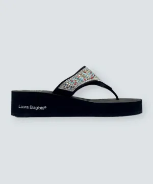 LAURA BIAGIOTTI WEDGE FLIP FLOP