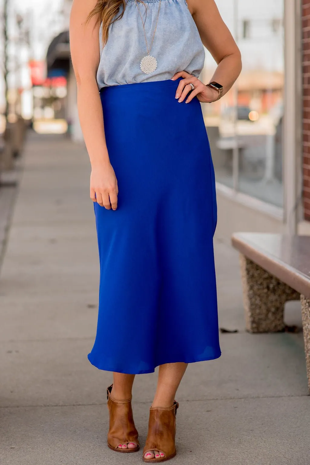 Lightweight Midi Skirt