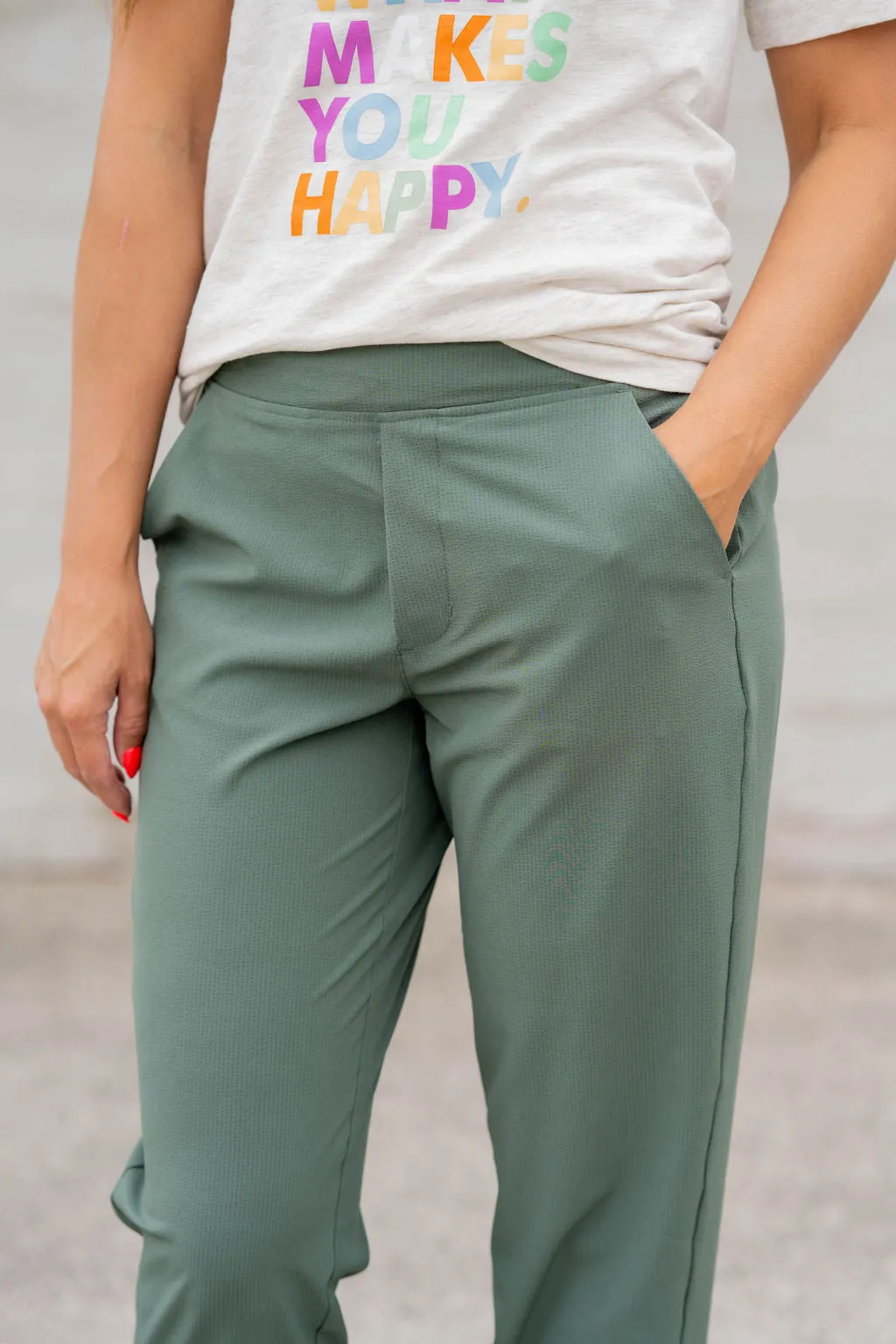 Lightweight Side Slit Pants