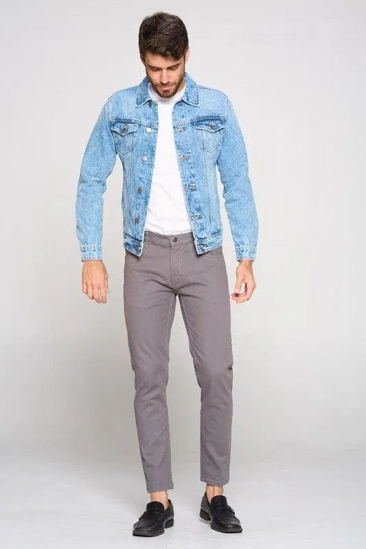 Mens Classic Light Blue Jean Jacket