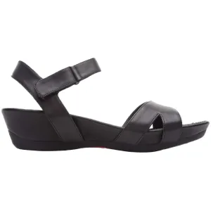 Micro Calfskin Leather Women's Wedge Heel Sandals