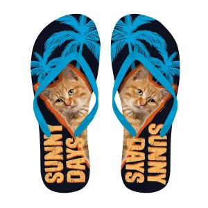 Plenty Gifts Flip Flop Orange Tabby