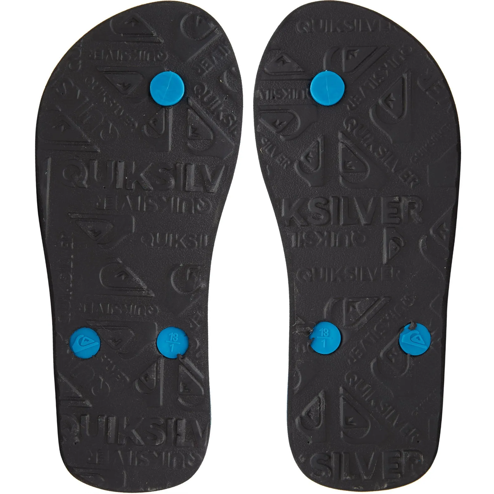 Quiksilver Kids Molokai Flip Flops - Blue/Grey