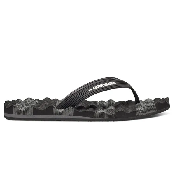 Quiksilver Massage Flip Flops - Black/Grey