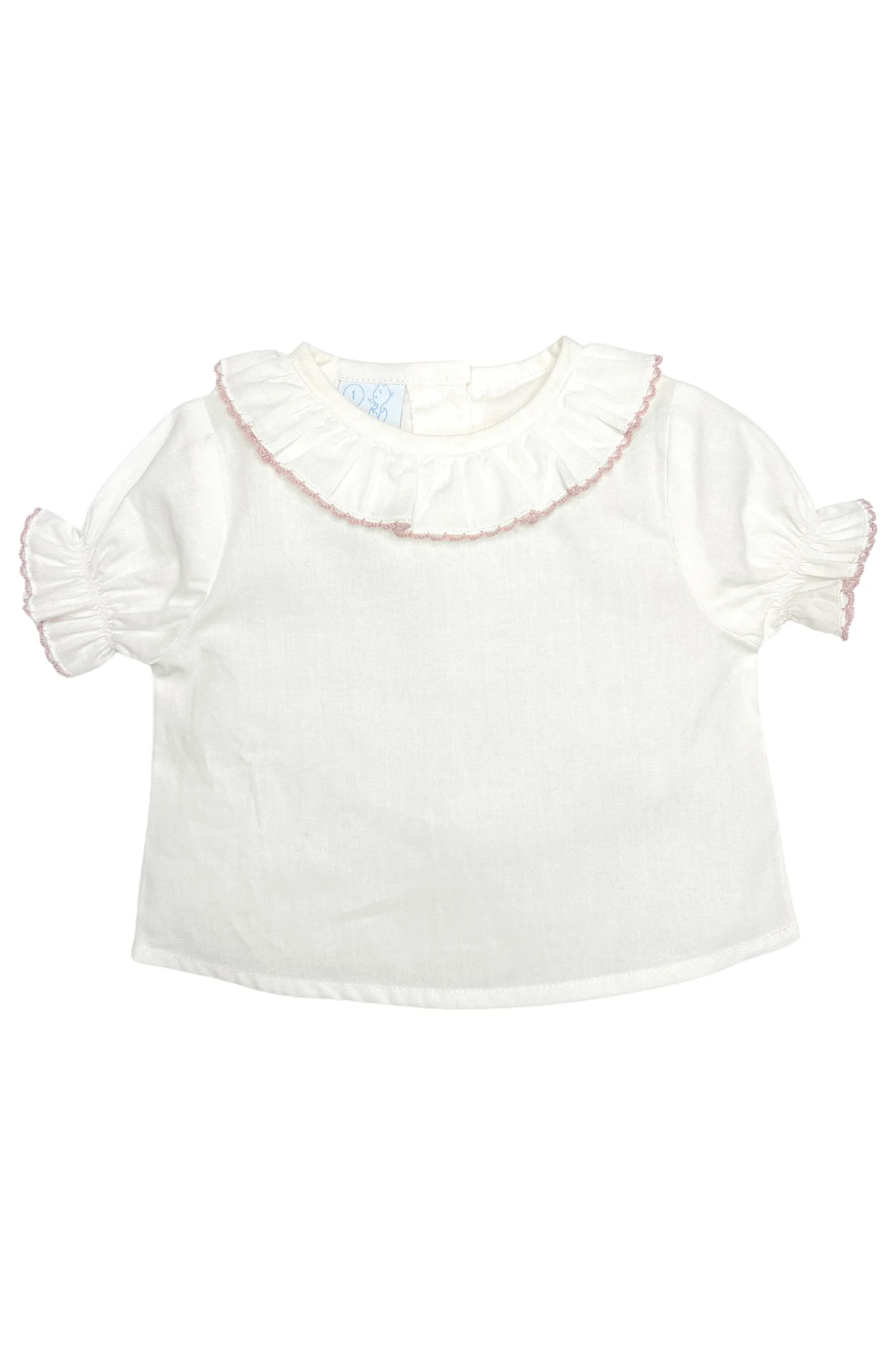 "Alexa" Ivory Ruffle Collar Blouse