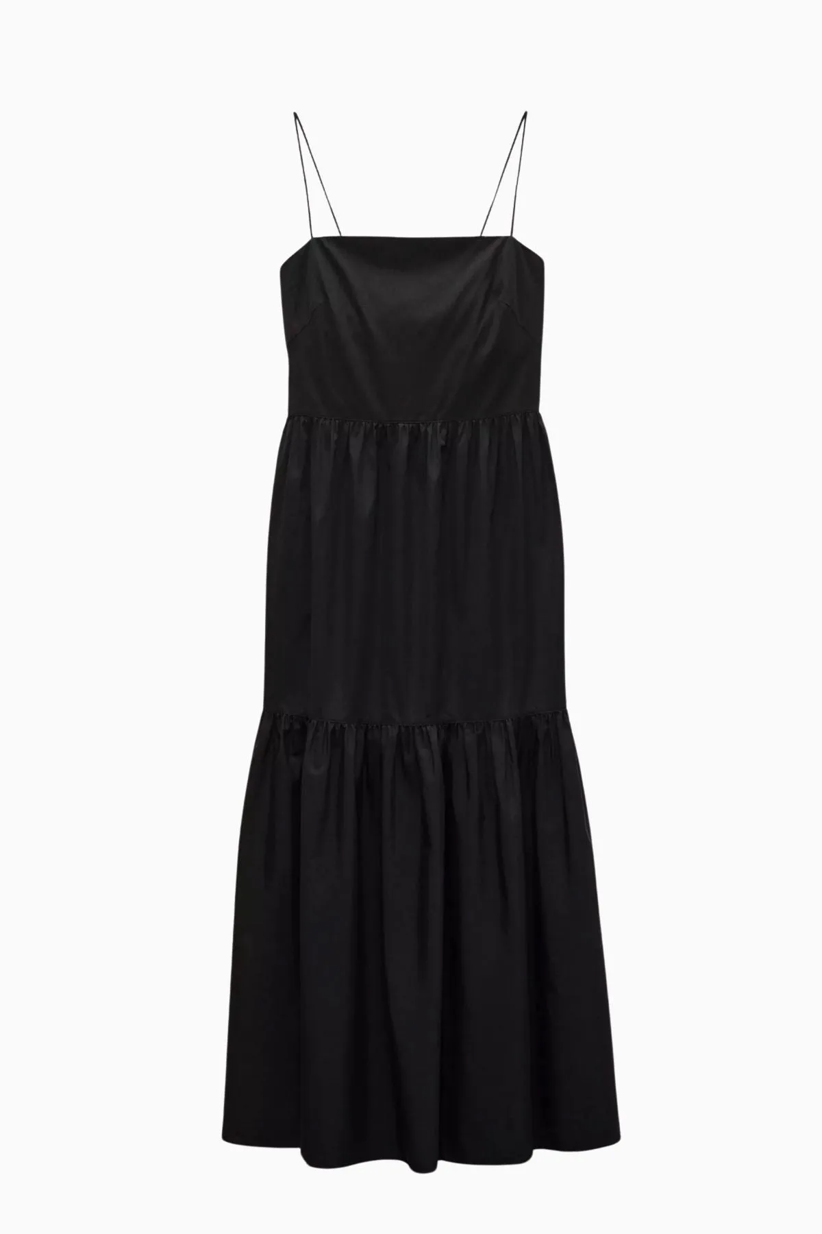 Rag & Bone Saige Poplin Maxi Dress - Black