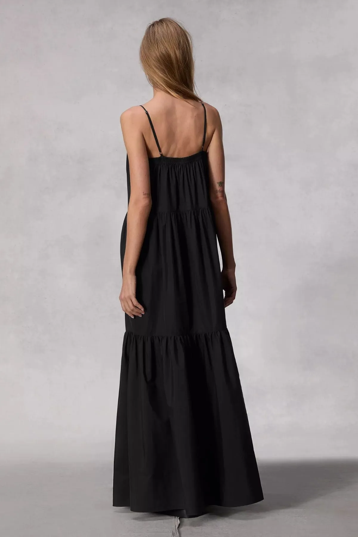 Rag & Bone Saige Poplin Maxi Dress - Black