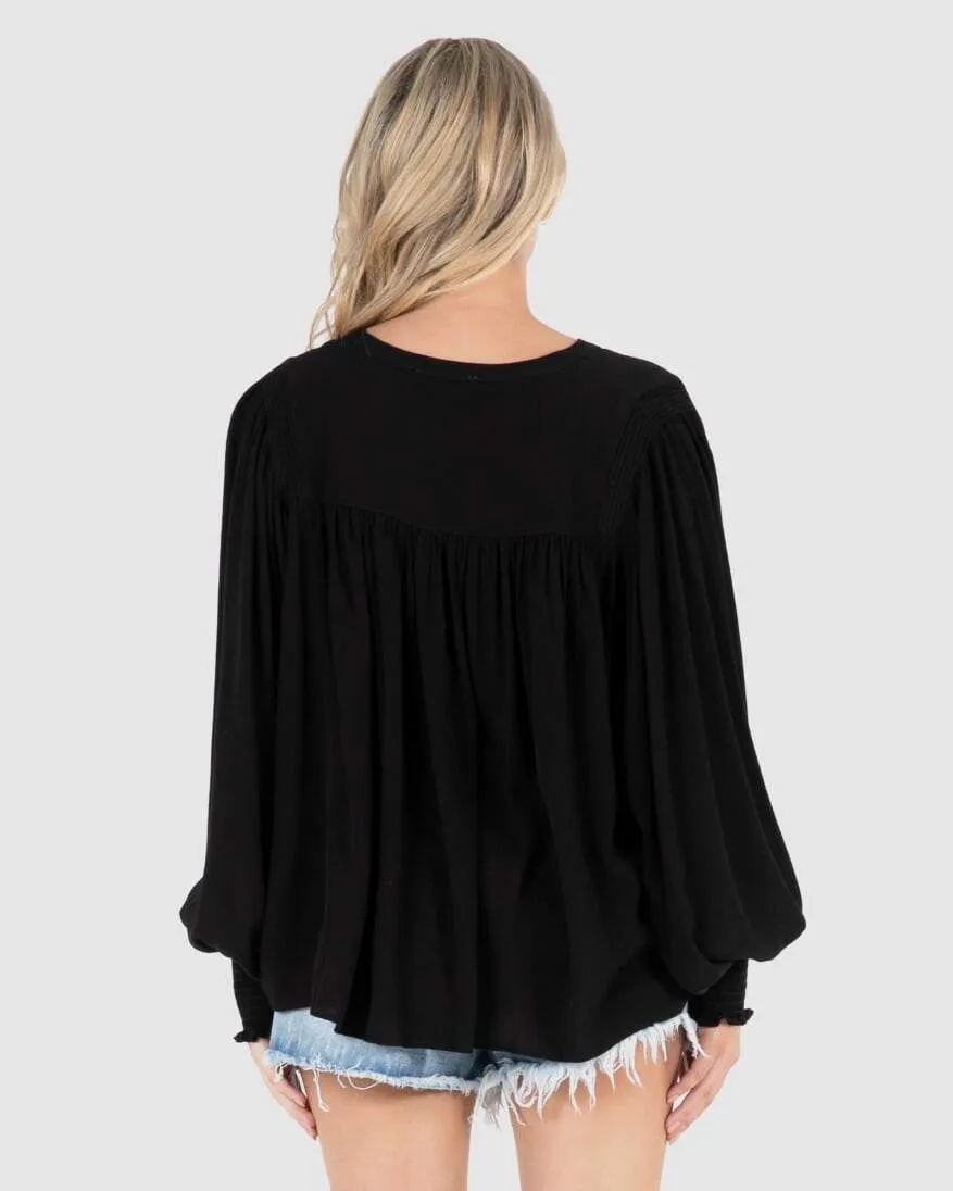 SASS - Black Shirt - Neeve Blouse