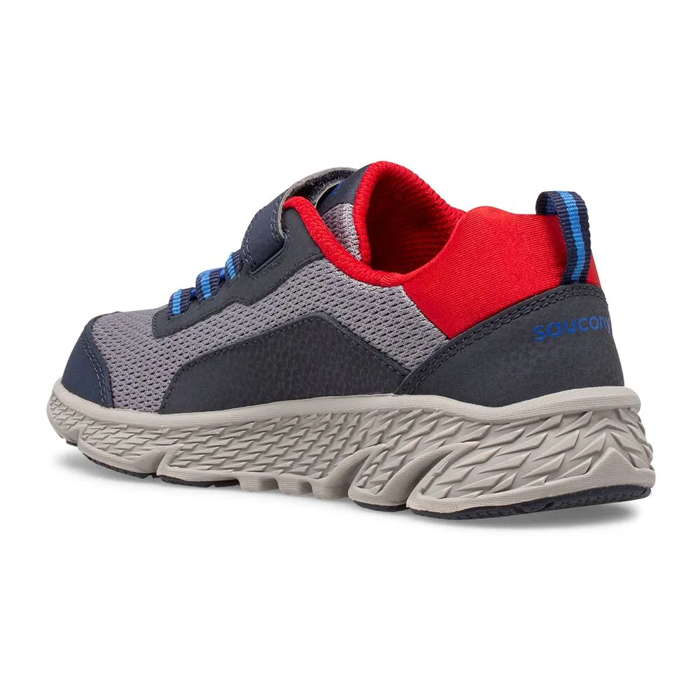 Saucony Navy/Grey/Red Wind Shield A/C Children’s Sneaker