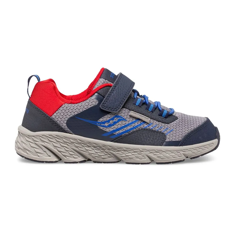 Saucony Navy/Grey/Red Wind Shield A/C Children’s Sneaker