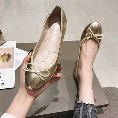 Shoes Round Ballet Flat Shoes