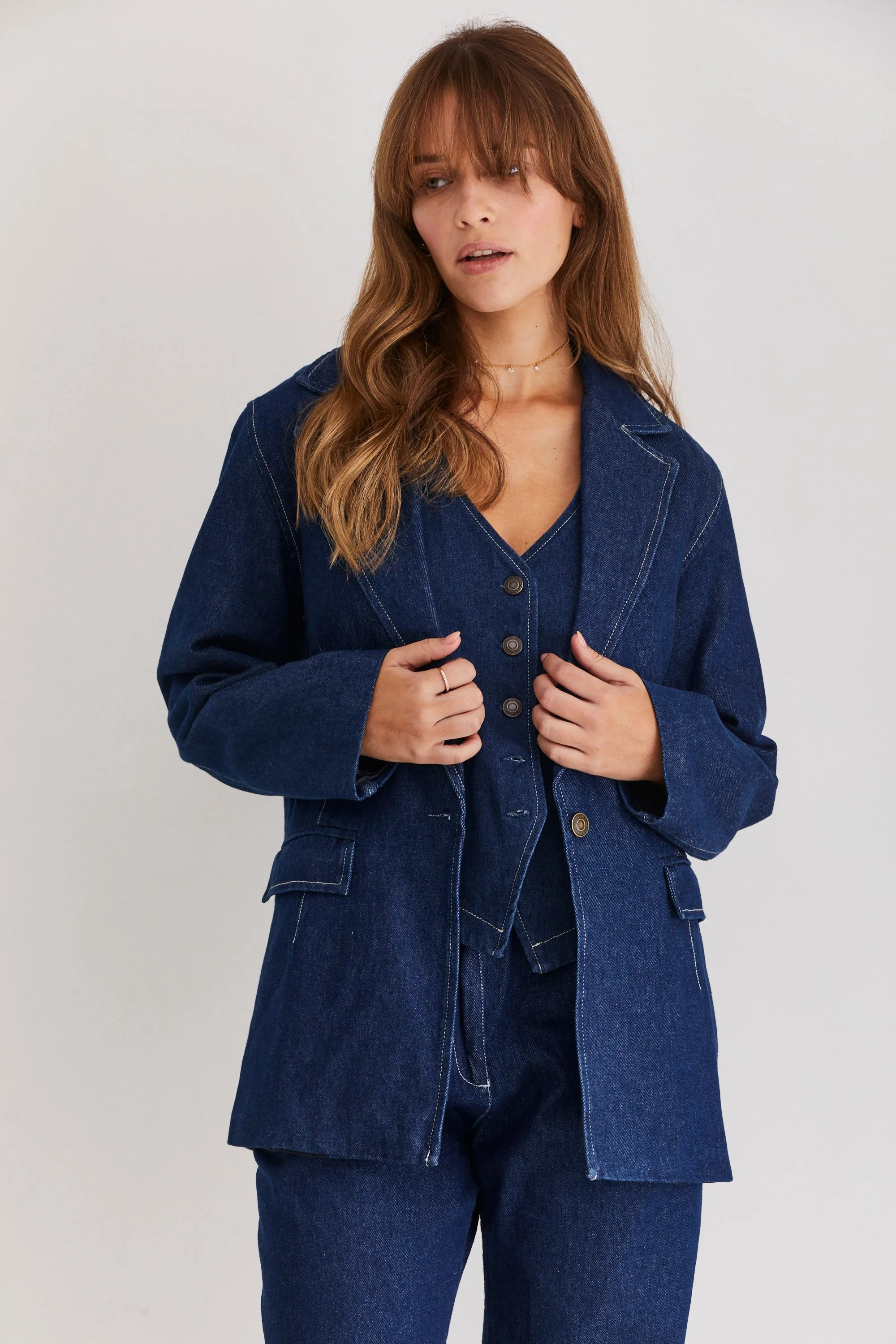 The Miller Denim Blazer