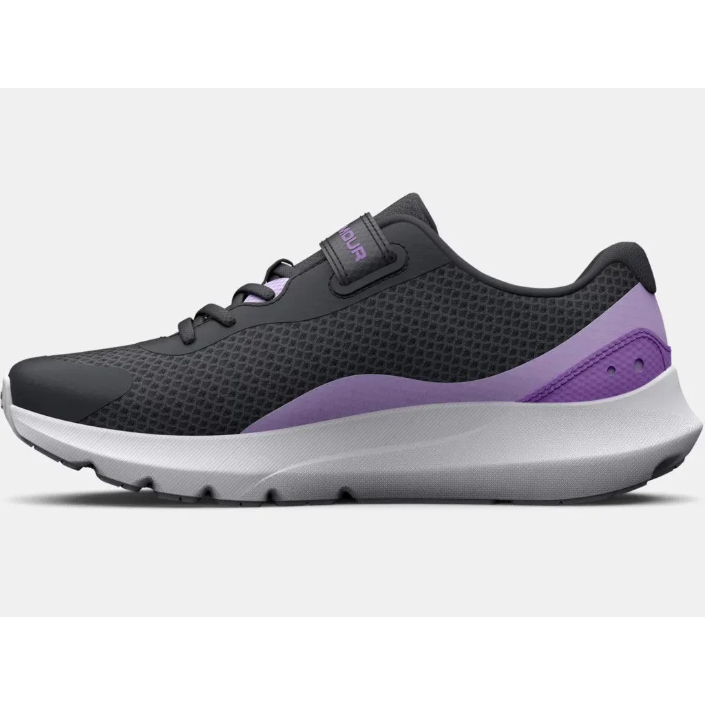 Under Armour Jet Grey/Nebula Purple/Digi Purple Surge 3 A/C Children’s Sneaker