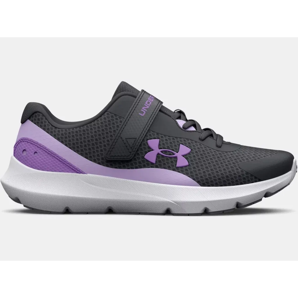 Under Armour Jet Grey/Nebula Purple/Digi Purple Surge 3 A/C Children’s Sneaker