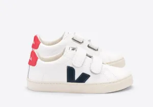 Veja Kids Leather Esplar - White Nautical Pekin