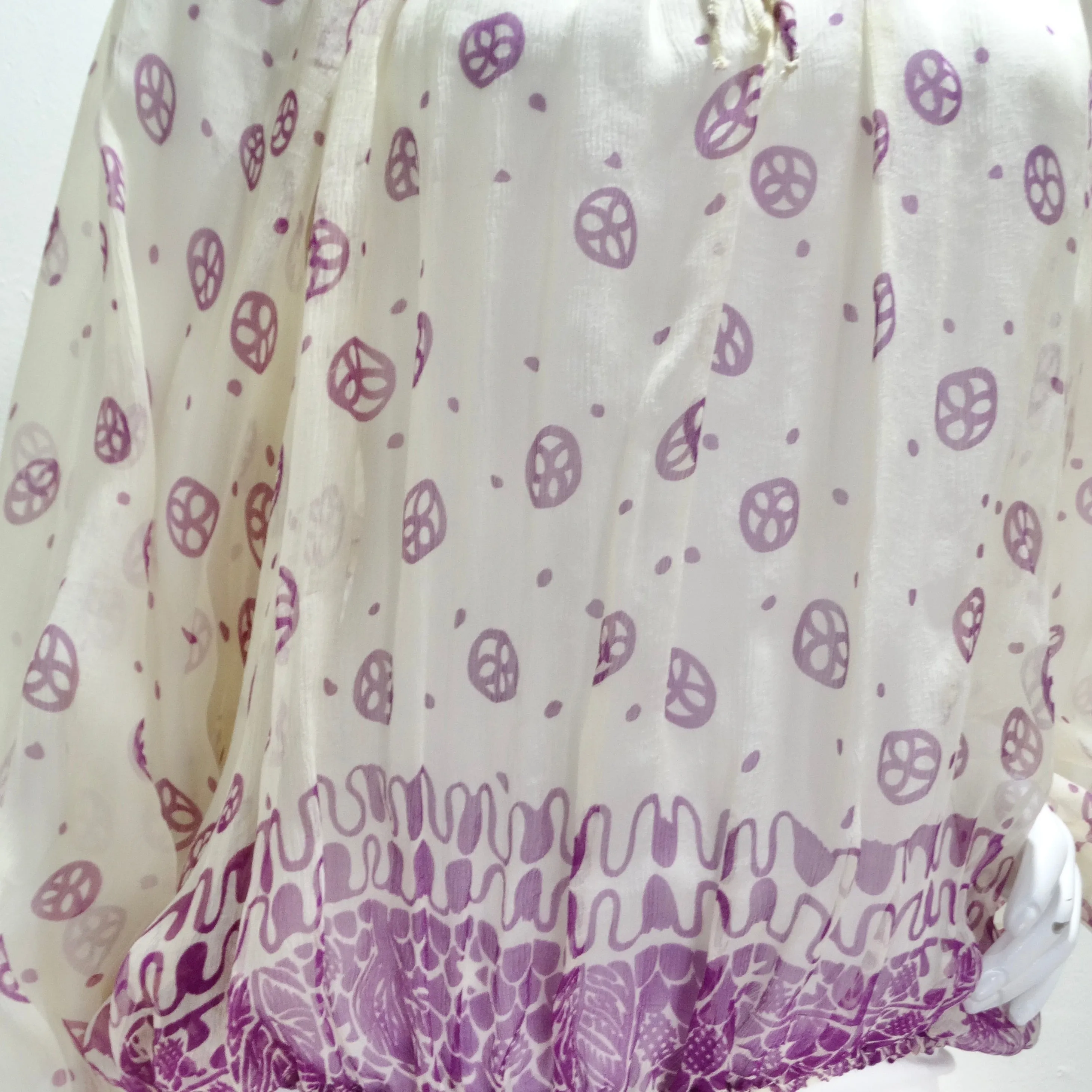 Vintage JeanPaul Gaultier Purple Print Blouse