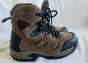 Youth Boys CABELA'S Waterproof Field Boot Leather HIKING Shoes Trek BROWN 6 Insulated